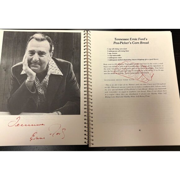 Cooking With Country Cookbook By Claudia Burgess 1978 Recipes & Biographies - Picture 8 of 9